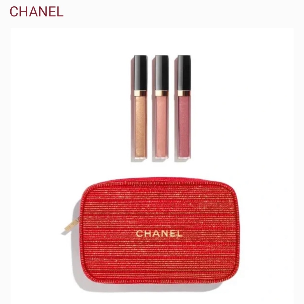 Chanel 2022 Holiday Collection Sheer Genius Lipgloss Trio